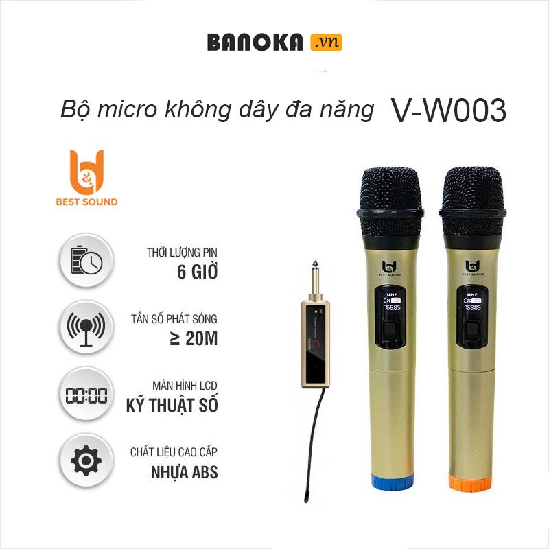 Micro Không Dây đa năng Best Sound W003